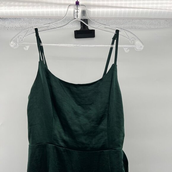 Wild Fable Women's Sleeveless Ruffle Slip Dress Green Size Small Above Knee New - Picture 2 of 9